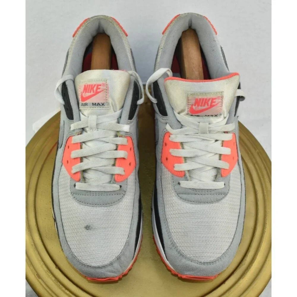 Nike Air Max 90 Infrared OG classic CT Mens Shoes Size 13 Gray/Black Sneakers - Picture 6 of 12